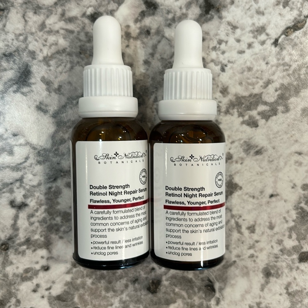 NEW 2 RETINOL REPAIR SERUMS reduces fine lines and Wrinkles 1.0 oz.